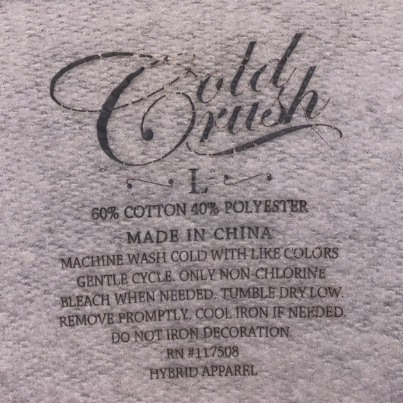 Gold Rush Large Gray Show Me The Monet Pullover Fleece Sweatshirt - Picture 2 of 12